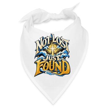 Not Lost Just Found Cross - Bandana - Weiß - Vorne