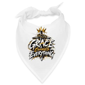 Grace Changes Everything - Bandana - Weiß - Vorne