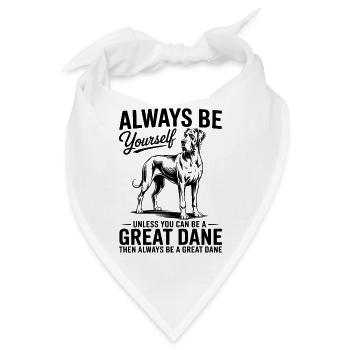 Deutsche Dogge Lustiges Deutsche Dogge Geschenk - Bandana - Weiß - Vorne