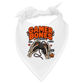 Gamer Knochen Anatomie - Bandana - Weiß - Vorne