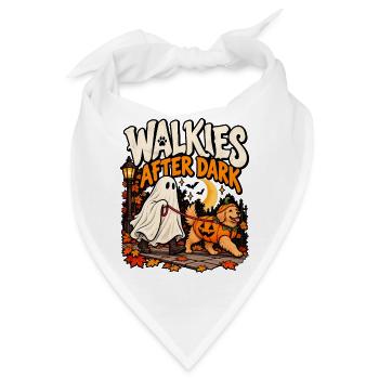 Walkies After Dark - Bandana - Weiß - Vorne