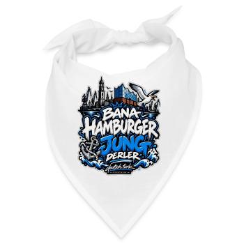 Bana Hamburger Jung derler – Hamburg Streetwear - Bandana - Weiß - Vorne