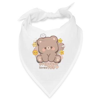 EVERYONE loves YOU - Bandana - Weiß - Vorne