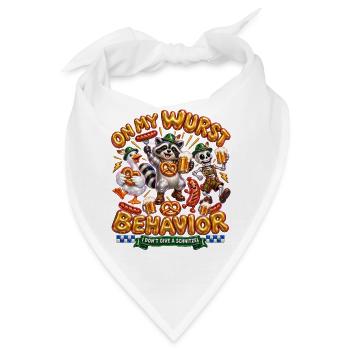 Auf meinem Wurst Behavior Bier Festival - Bandana - Weiß - Vorne