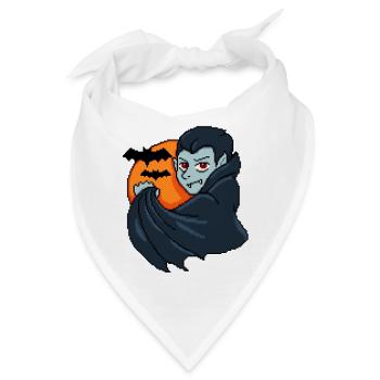 Crimson Night Vampir - Bandana - Weiß - Vorne