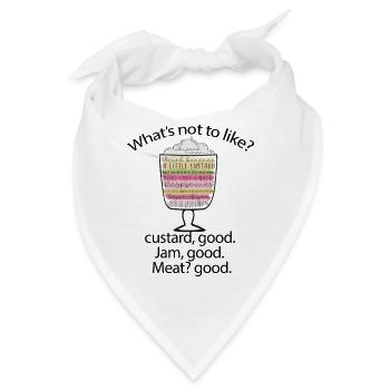 Freunde Thanksgiving, Rachels Trifle, Freunde Witzig. - Bandana - Weiß - Vorne