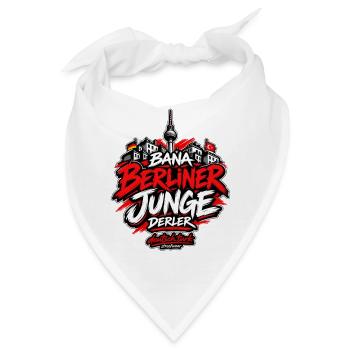 Bana Berliner Junge derler – Berlin Streetwear - Bandana - Weiß - Vorne