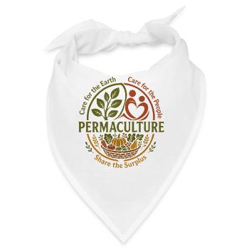 Permakultur-Ernteethik - Bandana - Weiß - Vorne