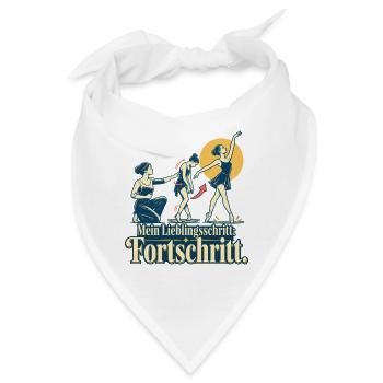 Tanzlehrer Spruch Fortschritt Tanzunterricht - Bandana - Weiß - Vorne