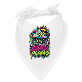 Zero Plans Weekend Graffiti - Bandana - Weiß - Vorne