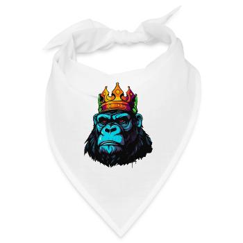 König Gorilla - Bandana - Weiß - Vorne