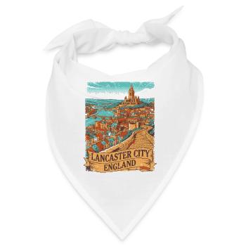 Lancaster City England Vintage Art Novelty - Bandana - Weiß - Vorne