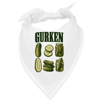 Gurkenkunde - Bandana - Weiß - Vorne