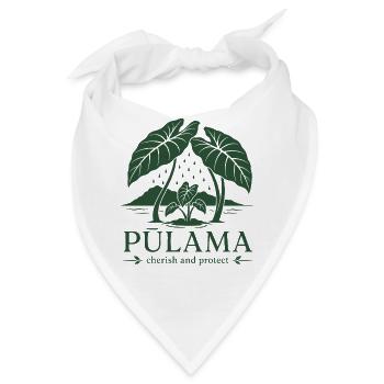 Pūlama schätzen und schützen - Bandana - Weiß - Vorne