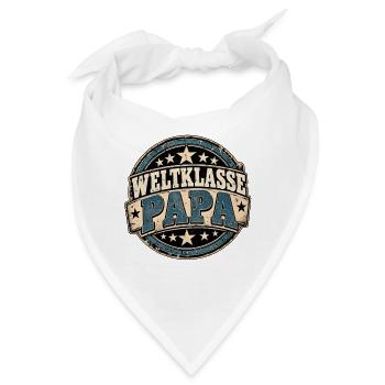 Waltklasse Papa Retro Vatertag Geschenk für Papa - Bandana - Weiß - Vorne