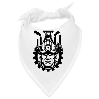 Bergbau - Bandana - Weiß - Vorne