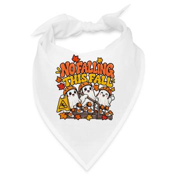 Herbstgeister: Nicht Fallen Motiv - Bandana - Weiß - Vorne