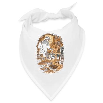 Drechseln Drechsler - Bandana - Weiß - Vorne