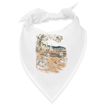 Pentanque - Bandana - Weiß - Vorne