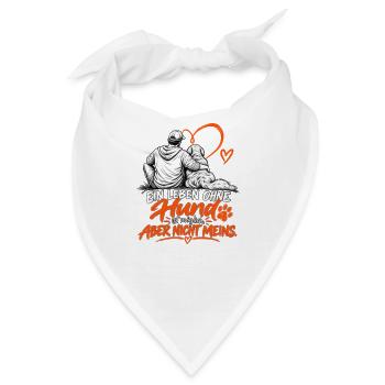 Hundeliebe: Leben mit Hund - Bandana - Weiß - Vorne
