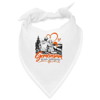 Gemeinsam ist mein Lieblingsweg - Bandana - Weiß - Vorne