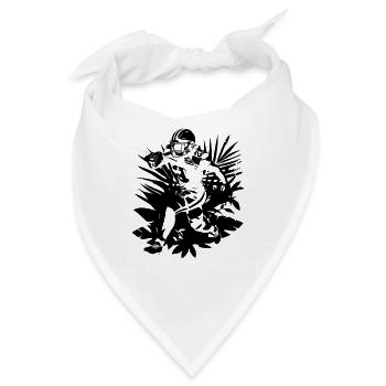 Football Spieler - Bandana - Weiß - Vorne