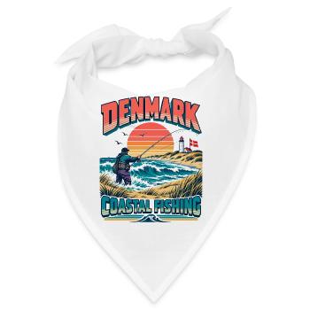 Dänemark Küstenfischen - Bandana - Weiß - Vorne