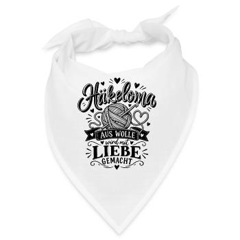 Häkeloma Aus Wolle wird Liebe gemacht - Bandana - Weiß - Vorne