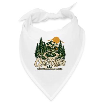 Out of Office – Wandern & Natur T-Shirt - Bandana - Weiß - Vorne