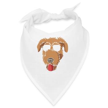 Irischer Wolfshund - Bandana - Weiß - Vorne