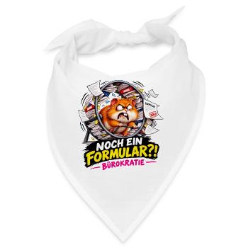 Hamster Formular Bürokratie - Bandana - Weiß - Vorne