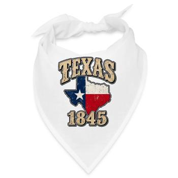 Texas 1845 Vintage Patch - Bandana - Weiß - Vorne