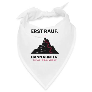 Erst rauf, dann runter | Skitour - Bandana - Weiß - Vorne
