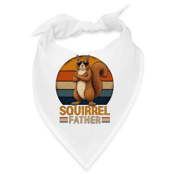 Squirrel Father - Bandana - Weiß - Vorne