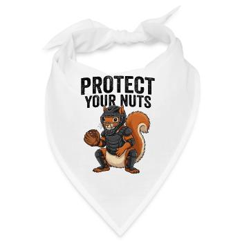 Protect Your Nuts - Bandana - Weiß - Vorne
