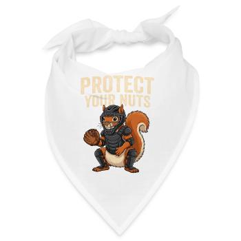 Protect Your Nuts - Bandana - Weiß - Vorne