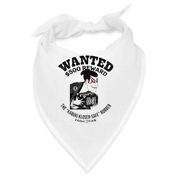 Sharaku Kabuki Edobei Wanted Poster Japanese Art - Bandana - Weiß - Vorne