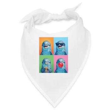Delfine Delfin - Bandana - Weiß - Vorne