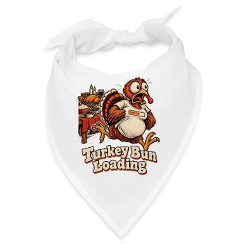Turkey Bun Loading witzige - Bandana - Weiß - Vorne