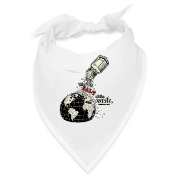 Jesus Spruch Salz der Erde Bibel - Bandana - Weiß - Vorne
