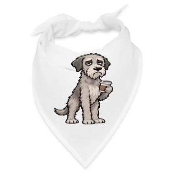 Irischer Wolfshund Wolfshundbesitzer Wolfshundfan - Bandana - Weiß - Vorne