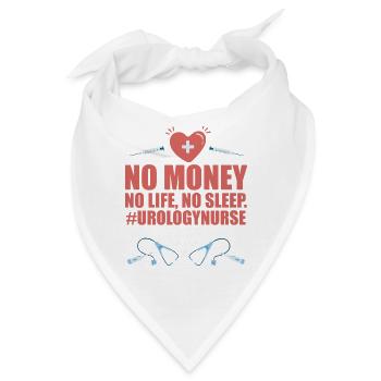 Urologie-krankenschwester-anerkennung Nachtschicht - Bandana - Weiß - Vorne