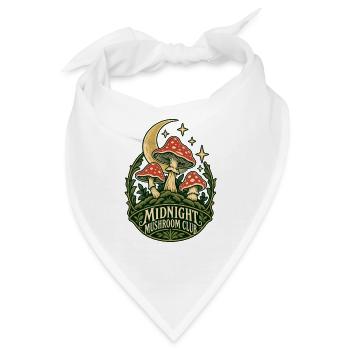 Midnight Mushroom Club - Bandana - Weiß - Vorne