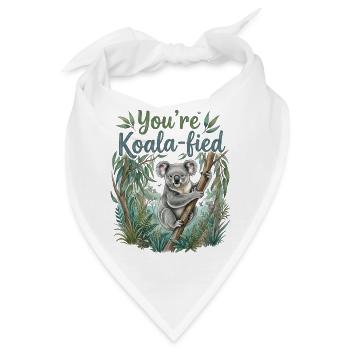 You're Koala-fied – Süßes Koala Bär Geschenk - Bandana - Weiß - Vorne