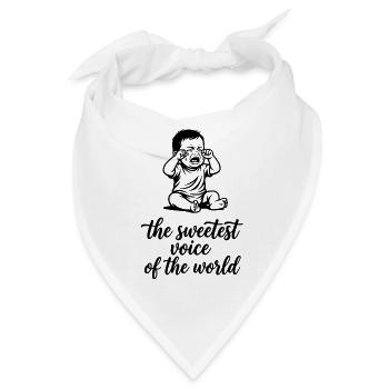 The sweetest Voice of The World Baby Singen Chor - Bandana - Weiß - Vorne