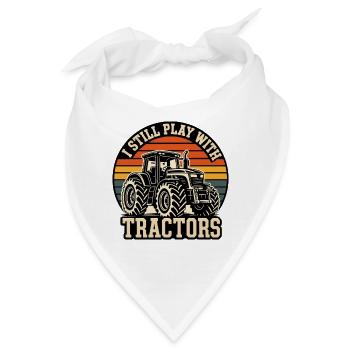 I Still Play With Tractors - Bandana - Weiß - Vorne