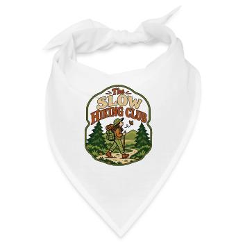 The Slow Hiking Club - Bandana - Weiß - Vorne