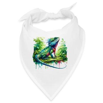 Chinesische Wasseragame Geschenk - Bandana - Weiß - Vorne