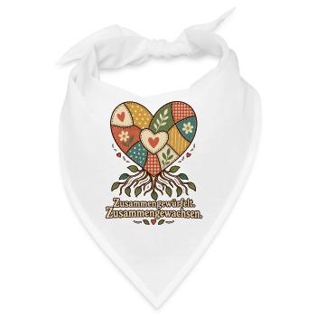Patchworkfamilie Stiefeltern Bonusmama Bonuspapa - Bandana - Weiß - Vorne