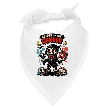 Keeper Of The Gender Halloween Kostüm Babyparty - Bandana - Weiß - Vorne